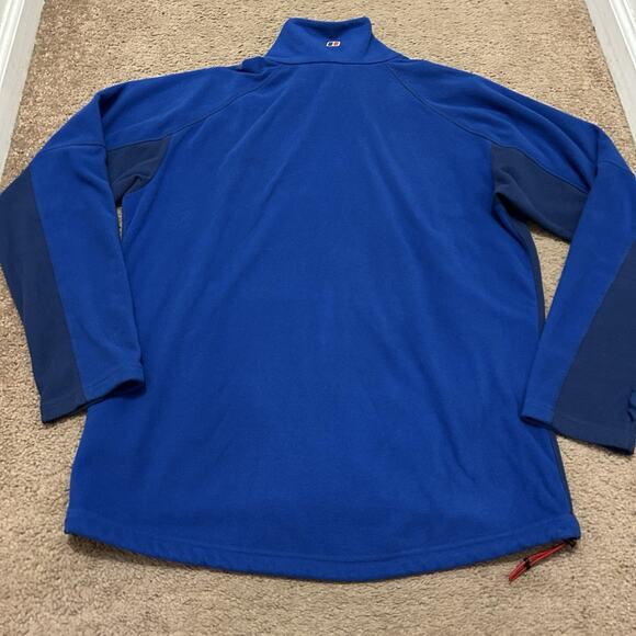 Berghaus Men's Blue Fleece Jacket Medium Stand-Up Collar Full Zip - Picture 7 of 8
